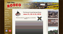 Desktop Screenshot of crystalspringsrodeo.com